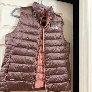 The North Face Chocolate Quilted Vest